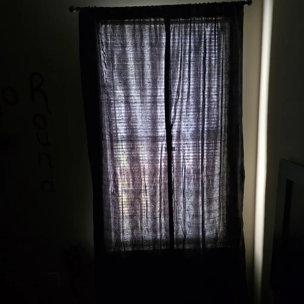 Black Drapes - Window Curtain Panel